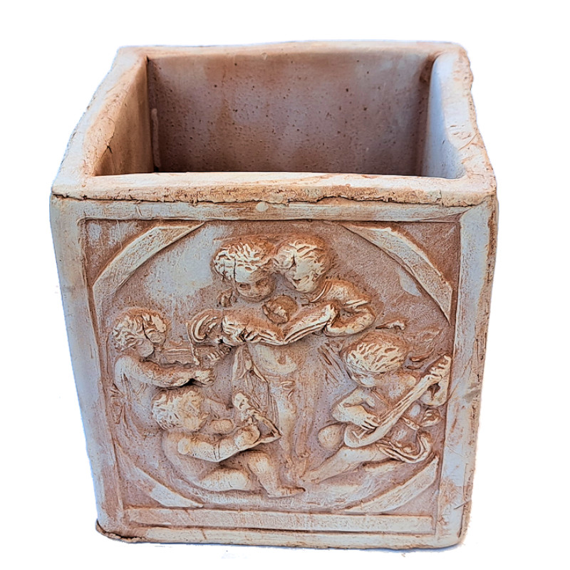 Articolo 55201 Quadro Putti Cm. 14x14x15H – Terracotta Maiolica ...