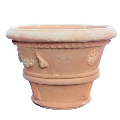 Articolo 10070 vaso classico decorato in terracotta