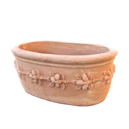 Articolo 350 Vaso ovale frutta in terracotta